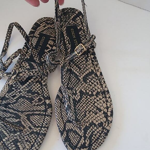 Colin Stuart Snake Skin Strapy animal print Size 9 - Picture 1 of 9